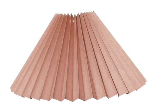 Plisse 7x18x26 L-E27 abricot bomuld 
